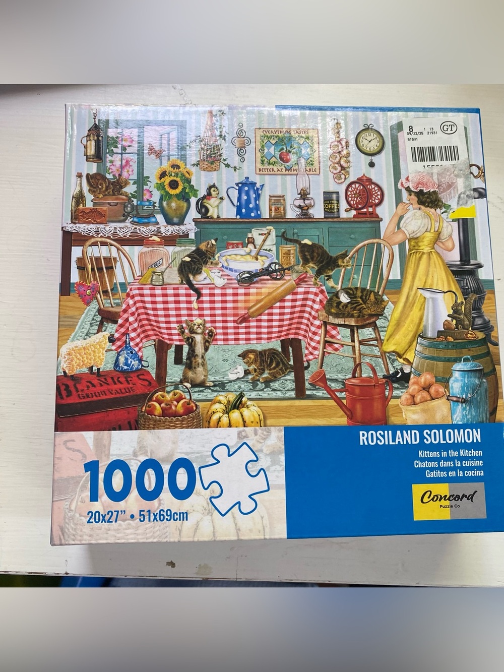 3 for $10 - Kittens at the Table 1000-Piece Puzzle Rosiland Solomon Concord